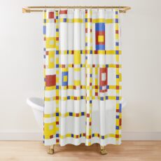Piet Mondrian-Broadway Boogie Woogie Shower Curtain