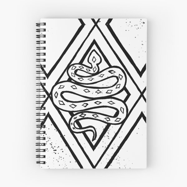 Item preview, Hand Printed "Diamondback" Linocut (white) designed and sold by Tigertropic.