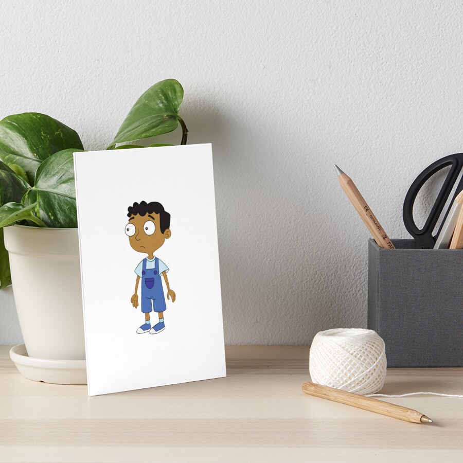 Baljeet Sticker Phineas And Ferb Baljeet Confused Baljeet Meme Art Board Print For Sale