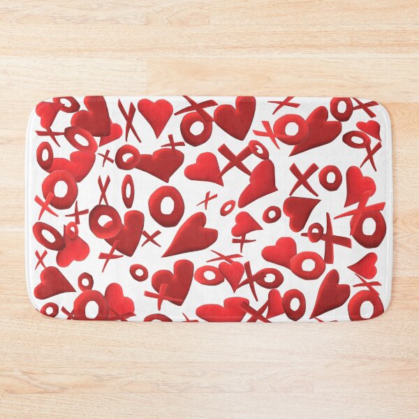 Item preview, Floating Love. Red Hearts, Xs and Os.  (White Background) designed and sold by ArtByLM.