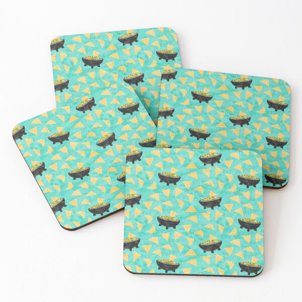 Item preview, Chips and Guacamole - teal designed and sold by littlearrow.