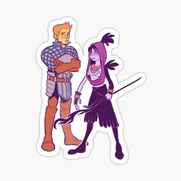 Alistair and Morrigan Sticker