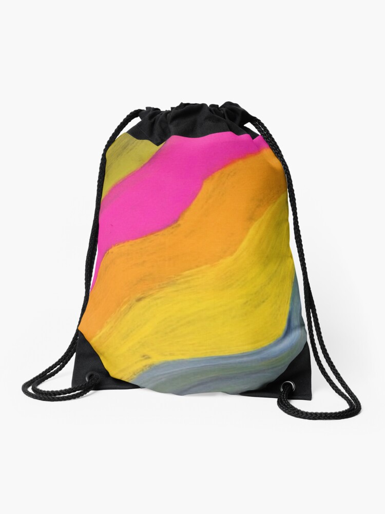 rainbow drawstring backpack