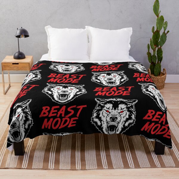 Item preview, Beast Mode Gym Fitness Wolf designed and sold by maniacfitness.