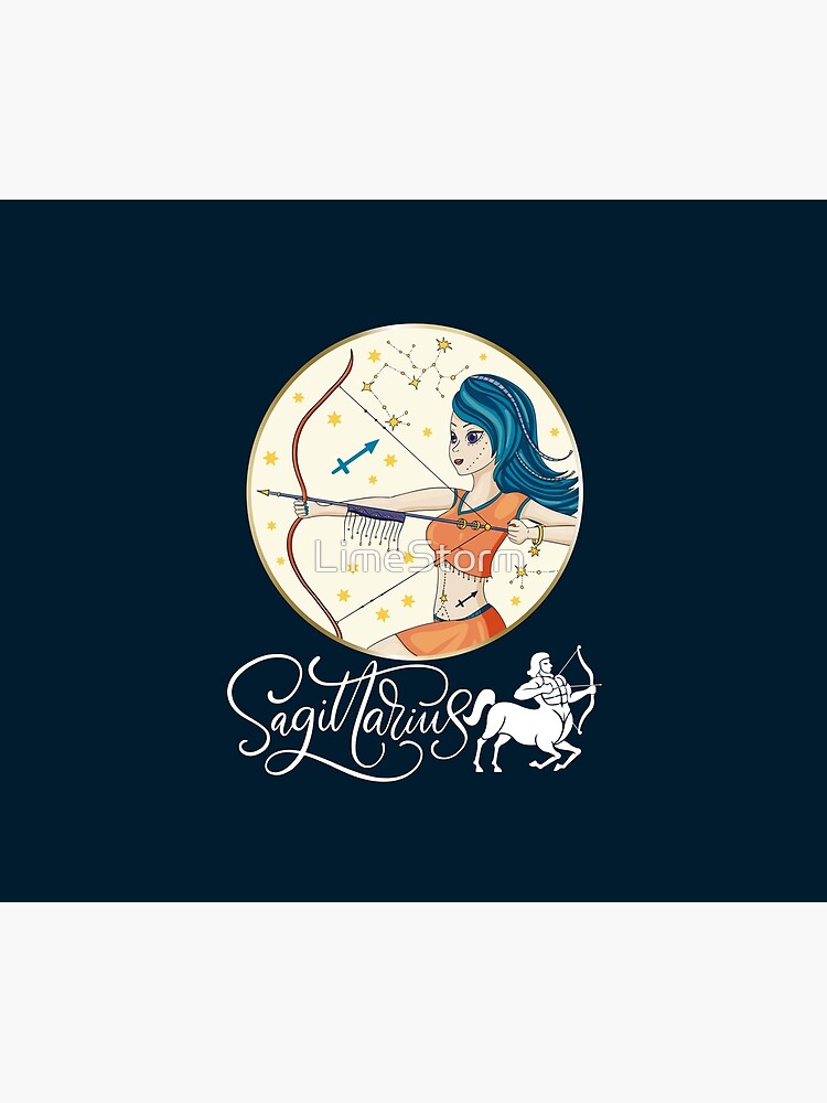 Discover Manta de Lana Sagitario Horóscopo Signo del Zodiaco 152 x 203cm