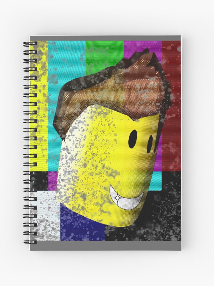 Retro Noob Roblox Spiral Notebook By Poppygarden Redbubble - buff roblox noob drawing roblox how to get robux for free
