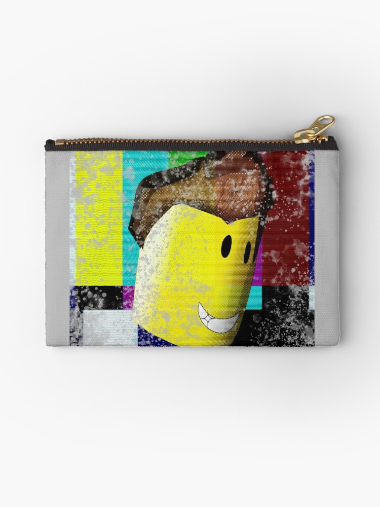 Retro Noob Roblox Zipper Pouch By Poppygarden Redbubble - olive green shirt roblox