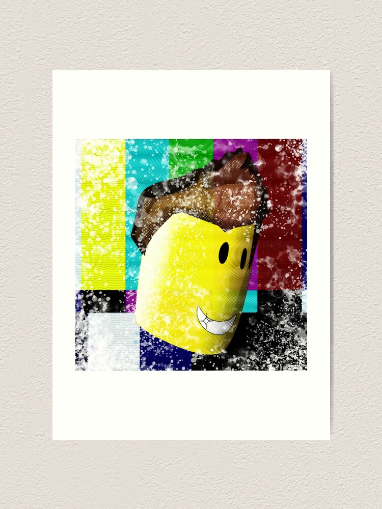 Lamina Artistica Nova Retro Roblox De Poppygarden Redbubble - roblox oof lámina artística