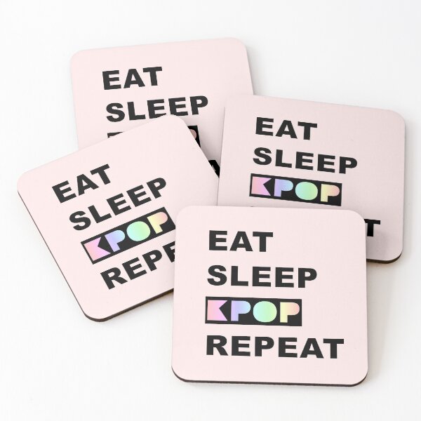 Item preview, Eat Sleep KPOP Repeat (Black Text) designed and sold by BetweenTwoPages.