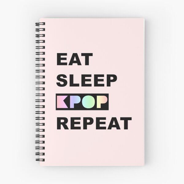 Item preview, Eat Sleep KPOP Repeat (Black Text) designed and sold by BetweenTwoPages.