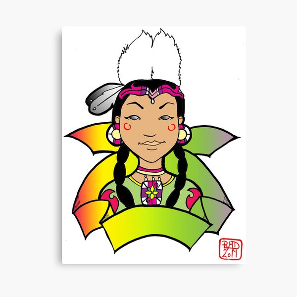 Item preview, Fancy Shawl dancer in color designed and sold by mylittlenative.