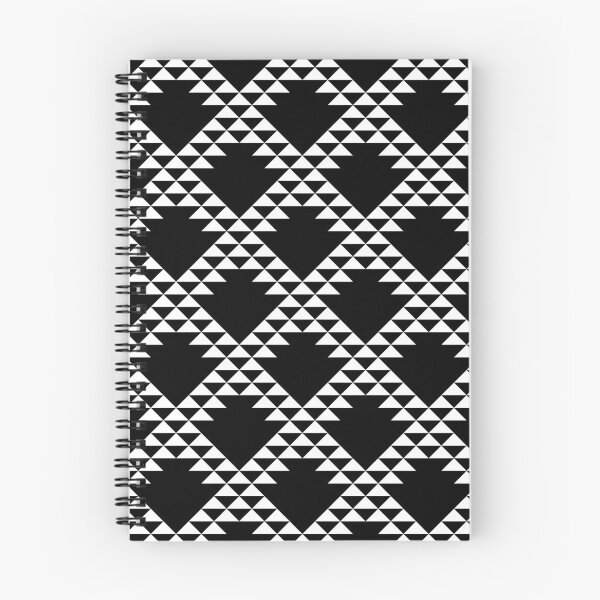 Item preview, White On Black Triangle Lattice Diagonal designed and sold by rewstudio.