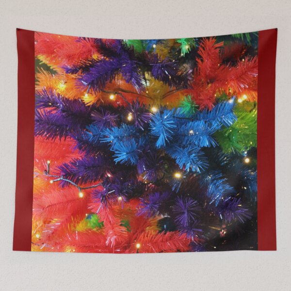 Item preview, Rainbow Christmas Tree Up Close designed and sold by Yampimon.