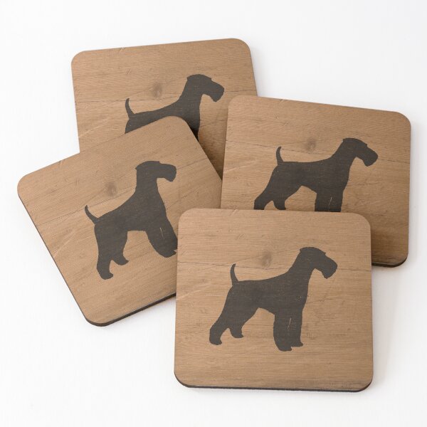 Item preview, Airedale Terrier Silhouette(s) designed and sold by Jenn Inashvili.