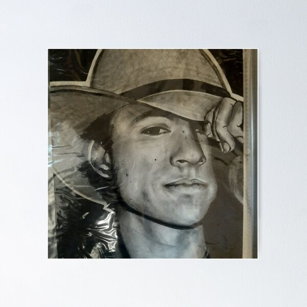 Item preview, Heath Ledger, charcoal, graphite, portrait designed and sold by michaela1992.