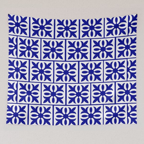 Item preview, Dark Blue Floral designed and sold by Intriguing Eclectives by Janelle  K.