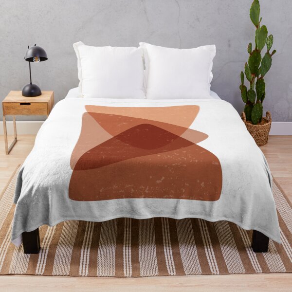 Item preview, Terracotta Abstract 69 - Modern, Contemporary Art - Abstract Organic Shapes - Minimal Triangles designed and sold by Studio Grafiikka.