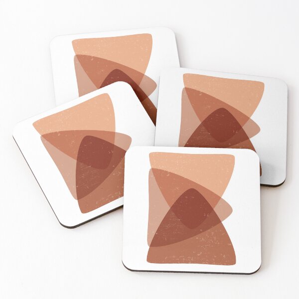 Item preview, Terracotta Abstract 69 - Modern, Contemporary Art - Abstract Organic Shapes - Minimal Triangles designed and sold by Studio Grafiikka.