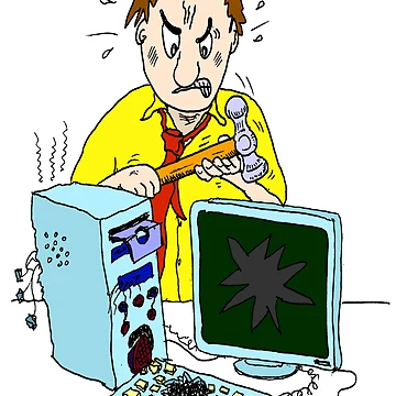 Artwork thumbnail, Computer Rage by Mike HobsoN
