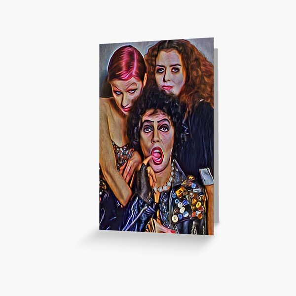 Rocky Horror Picture Show: 'Threesome' by Perceptual Paradox Creations Greeting Card