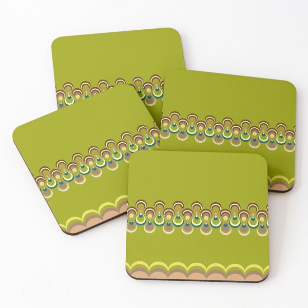 Item preview, Vintage duplo paon on green 2 designed and sold by Yamy Morrell Art and Design.
