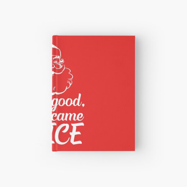 Funny Santa Hardcover Journals Redbubble - red dino hat roblox code roblox id codes music rap