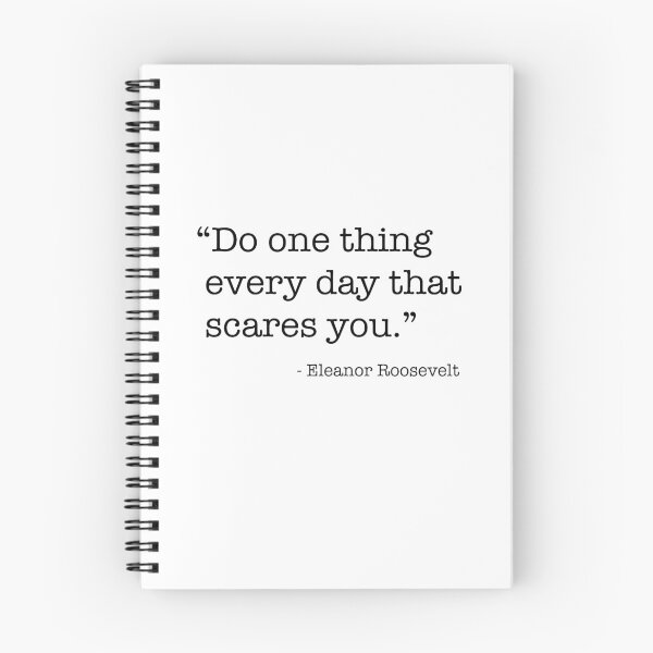 Item preview, Do one thing every day that scares you - Black Text designed and sold by wordsandwords.