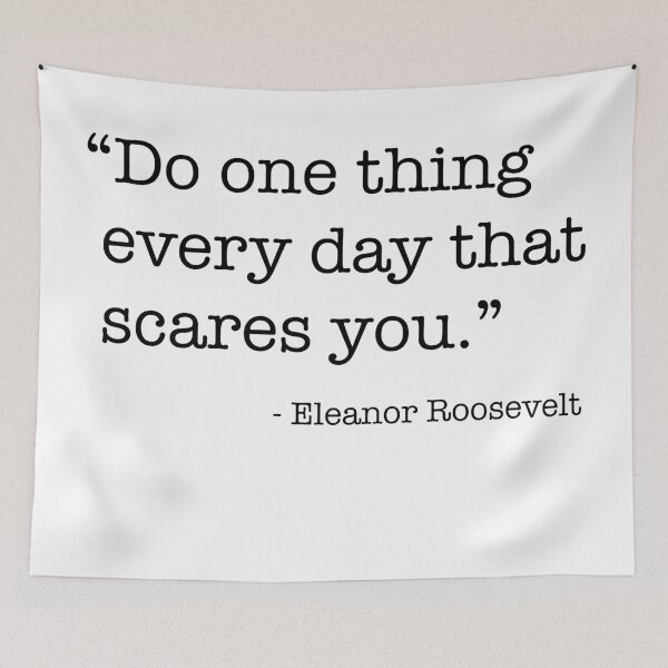 Item preview, Do one thing every day that scares you - Black Text designed and sold by wordsandwords.
