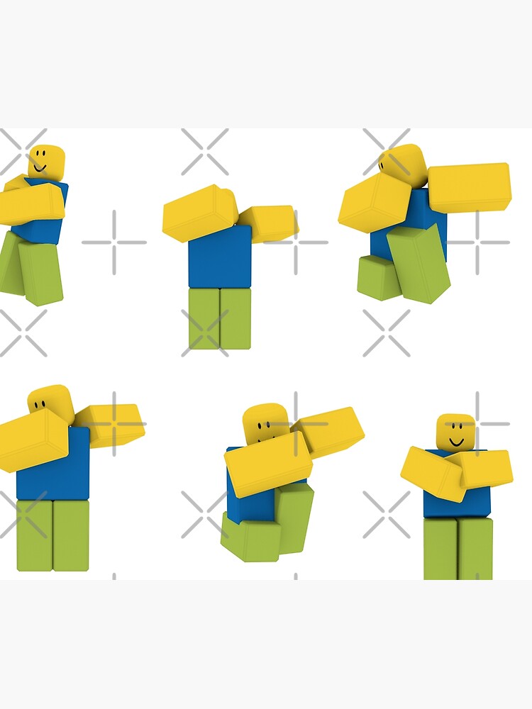 Tarjetas De Felicitacion Paquete De Pegatinas Roblox Dabbing Dancing Dab Noobs De Smoothnoob Redbubble - pegatinas roblox redbubble