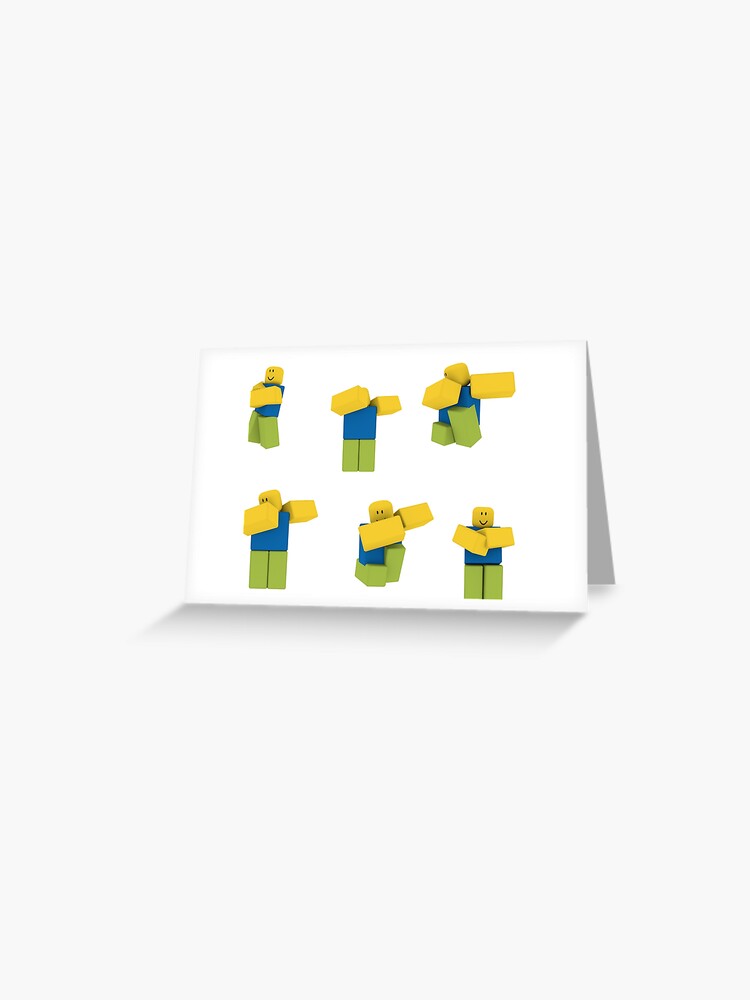 Tarjetas De Felicitacion Paquete De Pegatinas Roblox Dabbing Dancing Dab Noobs De Smoothnoob Redbubble - roblox dab pegatina