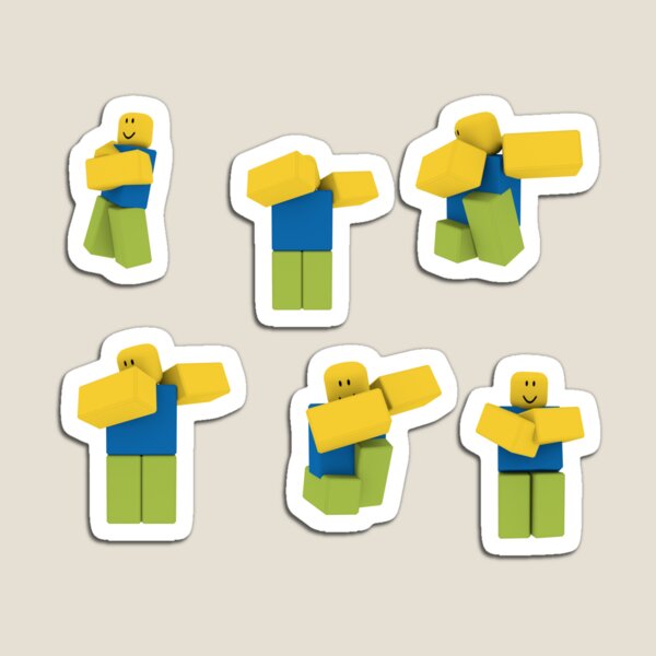 Roblox Pack Magnets Redbubble - dab buff roblox noob