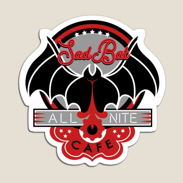Sad Bat Cafe Magnet
