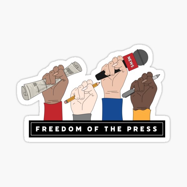 FREEDOM OF THE PRESS Sticker