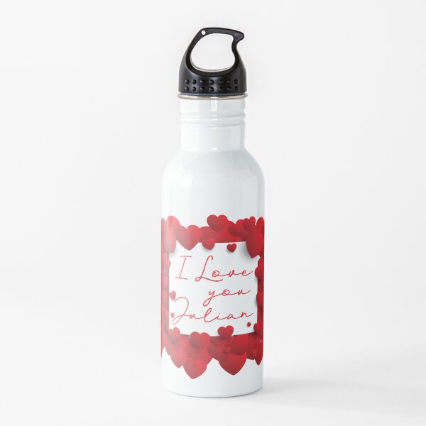 Julian I Love You Water Bottle