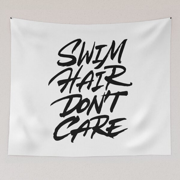 Item preview, Swim Hair Don't Care Funny Swimmer Gift designed and sold by Zagach Letters.