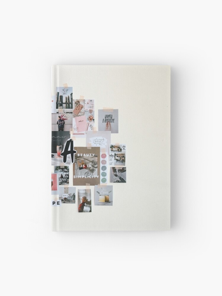 Aesthetic Wall Collage Hardcover Journal By Melmleve Redbubble