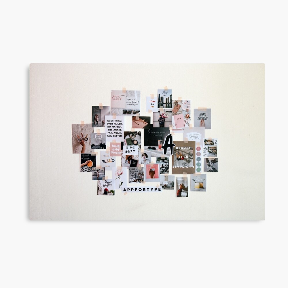 Aesthetic Wall Collage Photographic Print By Melmleve Redbubble