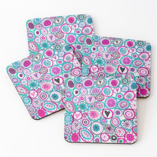 Item preview, Colourful circle doodles  designed and sold by AmandaHarveyCA.