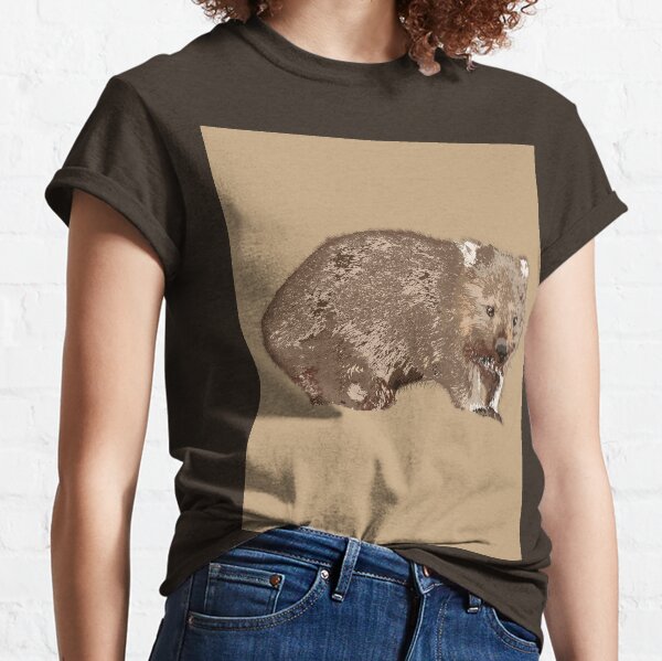 Wombat (Vombatus ursinus) on camel Classic T-Shirt