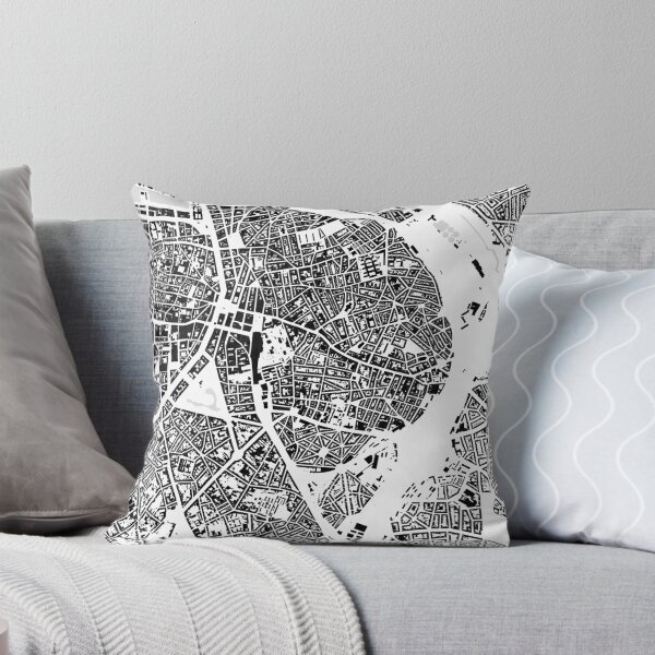 Item preview, Antwerp black & white building city map designed and sold by Intrepix.