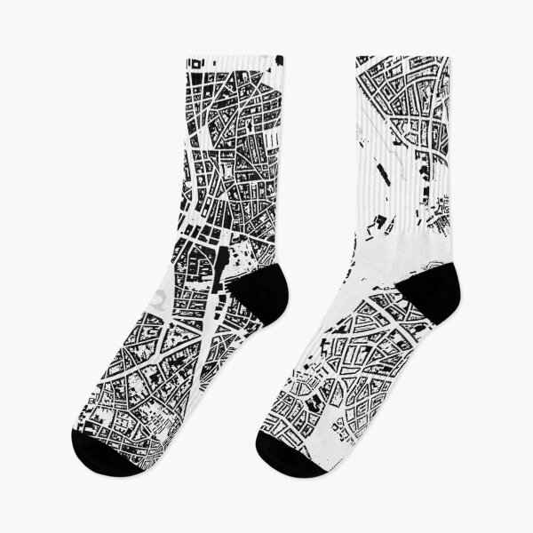 Item preview, Antwerp black & white building city map designed and sold by Intrepix.