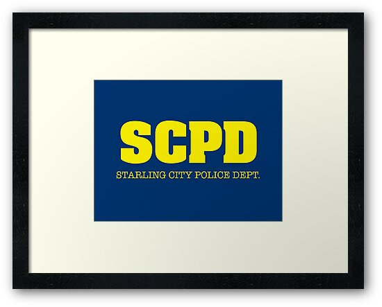 Scpd Starling City Police Department Arrow Framed Art Print By