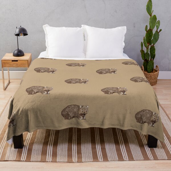 Item preview, Wombat (Vombatus ursinus) on camel, tiled designed and sold by ChrissyWild.