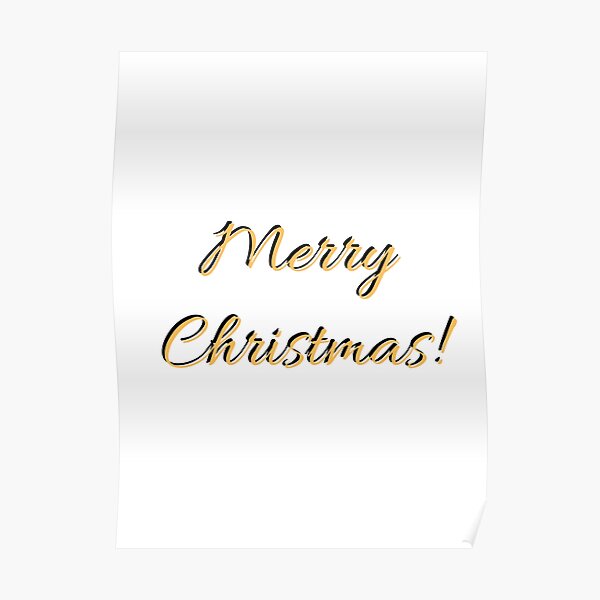 Merry Christmas Word 3 Poster