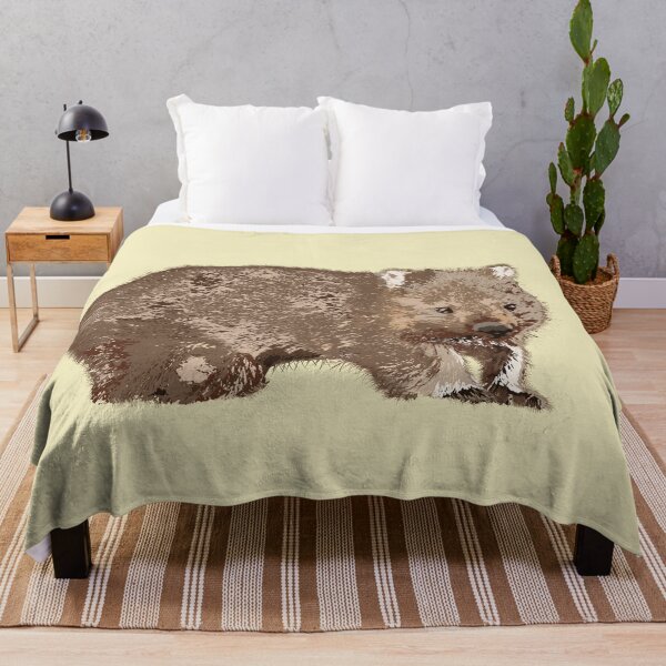 Item preview, Wombat (Vombatus ursinus) on lemon designed and sold by ChrissyWild.
