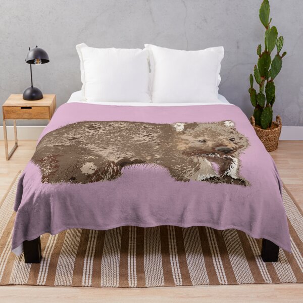 Item preview, Wombat (Vombatus ursinus) on pink designed and sold by ChrissyWild.