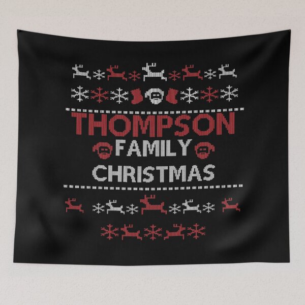 Item preview, Thompson merry xmas holidays christmas family fun white cold  designed and sold by Thestarrysky.