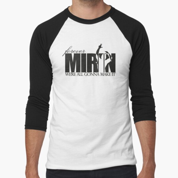 Forever Mirin (version 2 black) Baseball ¾ Sleeve T-Shirt