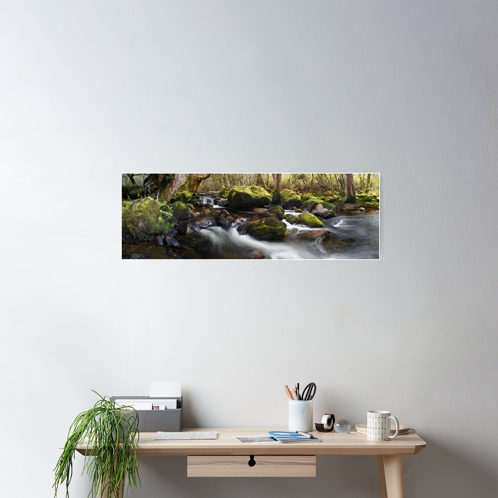 Pine Valley Stream, Lake St Clair National Park, Tasmania Poster