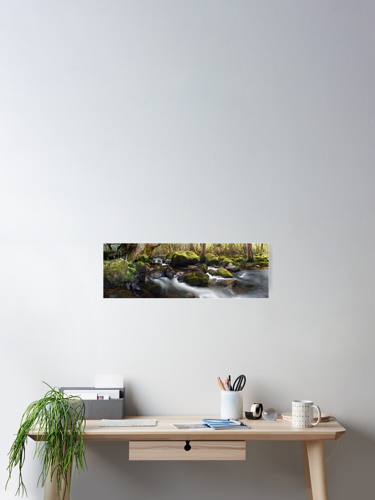 Thumbnail 2 of 3, Poster, Pine Valley Stream, Lake St Clair National Park, Tasmania designed and sold by Chockstone.